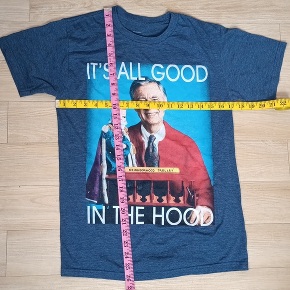 SOLD Mister Roger's Neighborhood It's All Good In The Hood T-Shirt Sz S - Picture 4 of 5